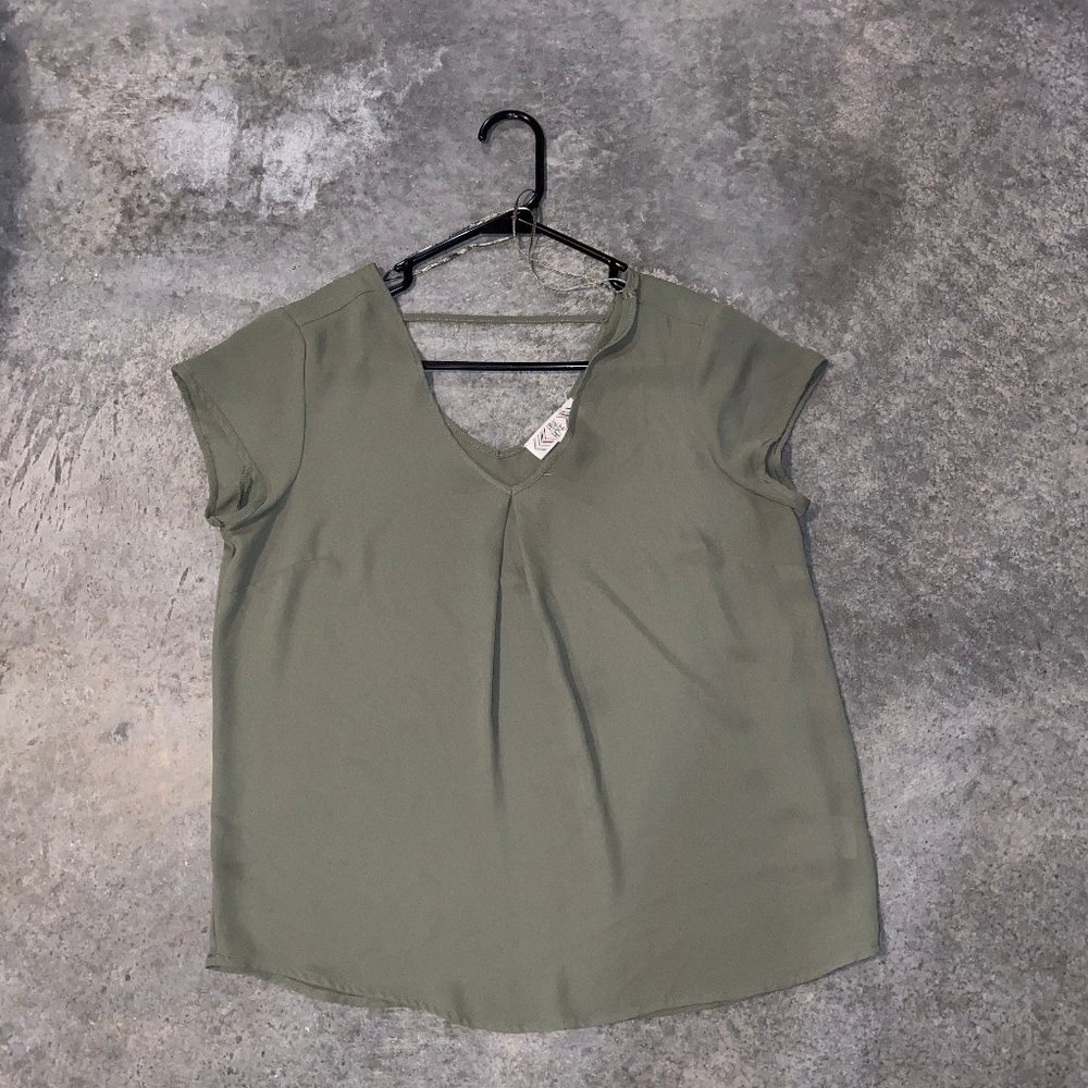 green blouse
